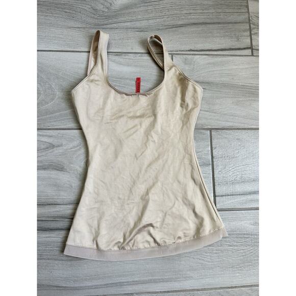 spanx woman beige/ nude ( size medium ) shaping/ slimming scoop neck tank top - Picture 3 of 3